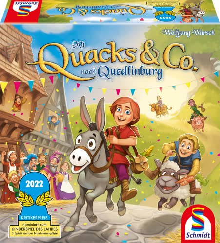 Schmidt Spiele 40630 Mit Quacks & Co. nach Quedlinburg, Kinderspiel zum Kennerspiel des Jahre 2018 von Schmidt Spiele