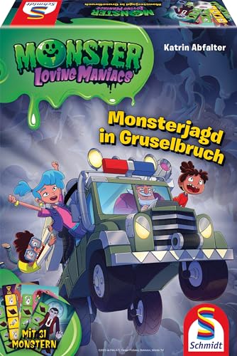 Schmidt Spiele 40636 Monster Loving Maniacs, Monsterjagd in Gruselbruch, Kinderspiel von Schmidt