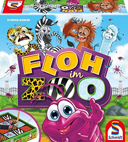 Schmidt Spiele 40637 Floh im Zoo, Kinderspiel, bunt von Schmidt