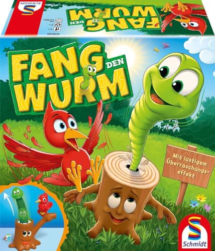 Schmidt Spiele 40638 Fang den Wurm, Kinderspiel, 3D Actionspiel von Schmidt