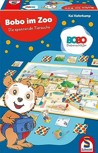 Schmidt Spiele 40648 Bobo Siebenschläfer, Im Zoo, Kinderspiel von Schmidt