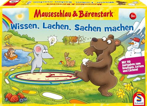 Schmidt Spiele 40653 Mauseschlau & Bärenstark, Wissen, Lachen, Sachen Machen, Kinderspiel von Schmidt