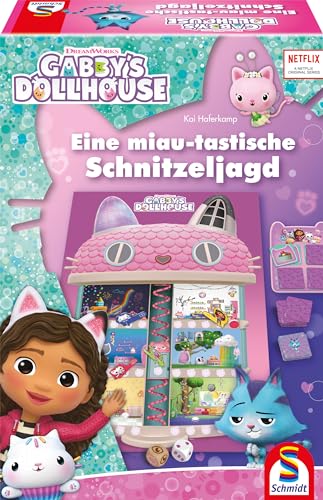 Schmidt Spiele 40655 Gabby's Dollhouse, Eine MIAU-tastische Schnitzeljagd, Kinderspiel von Schmidt