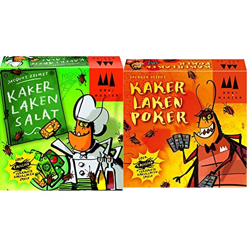 Schmidt Spiele 40839 Kakerlakensalat, DREI Magier Kartenspiel & 40829 Kakerlakenpoker, DREI Magier Kartenspiel von Schmidt