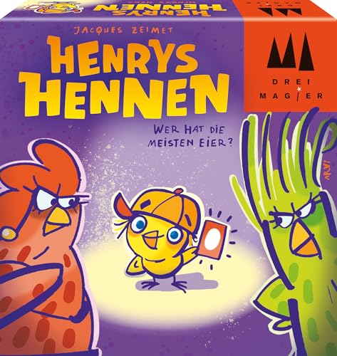 Schmidt Spiele 40897 Henrys Hennen, DREI Magier Kartenspiel, Kinderkartenspiel, Mehrfarbig von Schmidt