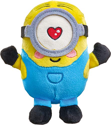 Schmidt Spiele 42729 Despicable Me/Minions, Stuart verliebt, Plüschfigur,15 cm, bunt von Schmidt