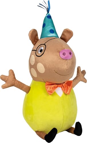 Schmidt Spiele 42831 Peppa Pig, Pedro Pony, Party, 38 cm Plüschfigur, Mehrfarbig von Schmidt