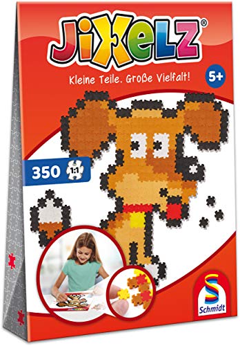 Schmidt Spiele 46111 Jixelz, Hund, 350 Teile, Kinder-Bastelsets, Kinderpuzzle von Schmidt