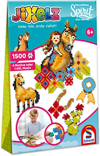 Schmidt Spiele 46133 Jixelz, Spirit, 1500 Teile, 5 Motive, Kinder-Bastelsets, Kinderpuzzle, bunt von Schmidt