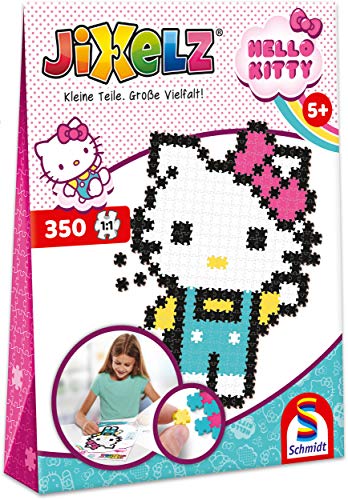 Schmidt Spiele 46139 Jixelz, Hello Kitty, 350 Teile, Kinder-Bastelsets, Kinderpuzzle, bunt von Schmidt Spiele