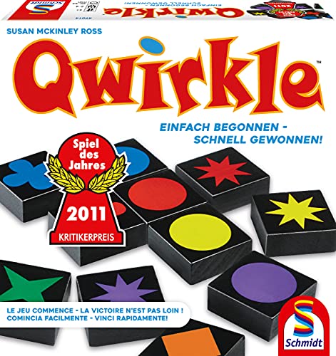 Schmidt Spiele 49014 Qwirkle, Spiel des Jahres 2011, Familienspiel von Schmidt