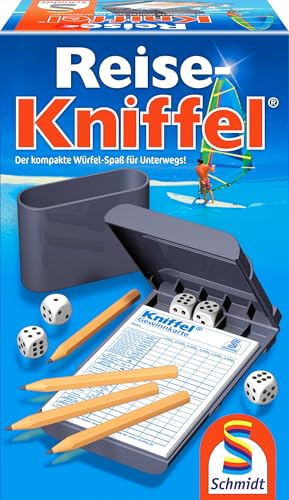 Schmidt Spiele 49091 Reise-Kniffel mit Zusatzblock, bunt von Schmidt