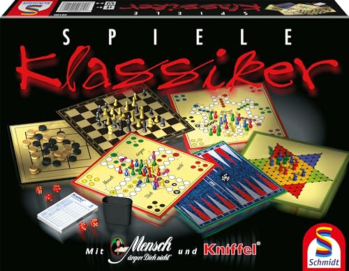 Schmidt Spiele 49120 Spiele Klassiker, Spielesammlung, 2 bis 6 Spieler von Schmidt