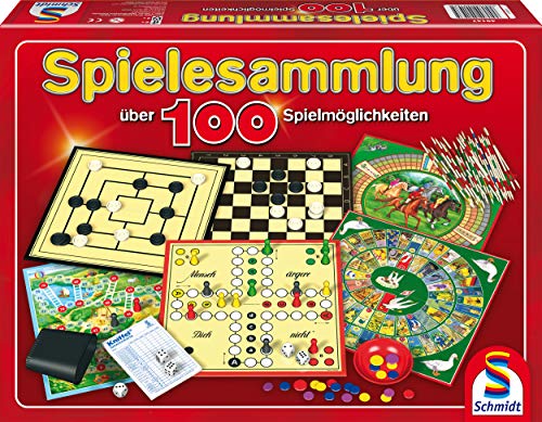 Schmidt Spiele 49147 Spielesammlung, mit über 100 Spielmöglichkeiten 2 Spieler von Schmidt