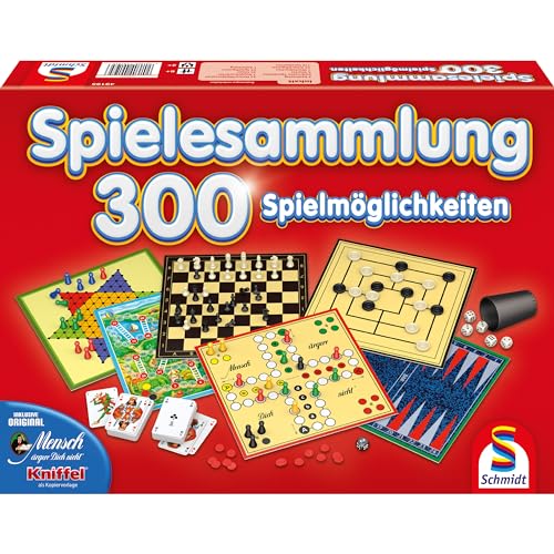 Schmidt Spiele 49195 300er Spielesammlung, rot von Schmidt