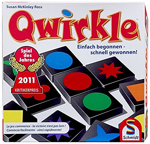 Schmidt Spiele 49311 Qwirkle, Spiel des Jahres 2011, Familienspiel, FFP Artikel von Schmidt