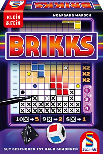 Schmidt Spiele 49346 Brikks, Würfelspiel aus der Serie Klein & Fein, bunt von Schmidt