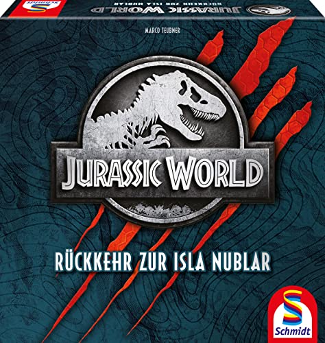 Schmidt Spiele 49389 Jurassic World, Rückkehr nach Isla Nubar, Deckbuilding und Brettspiel, bunt von Schmidt Spiele