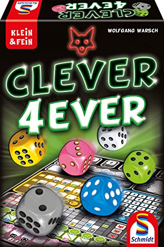 Schmidt Spiele 49424 Clever 4-Ever, Klein und Fein Serie, Würfelspiel, bunt von Schmidt