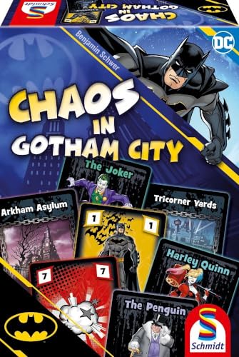 Schmidt Spiele 49429 Batman, Chaos in Gotham, Kartenspiel, Normal von Schmidt