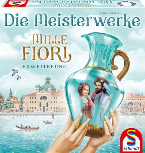 Schmidt Spiele 49435 Mille Fiori, Die Meisterwerke, 1. Erweiterung, Strategiespiel, Normal von Schmidt