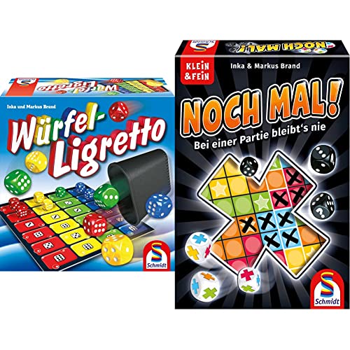 Schmidt Spiele 49611 Würfel Ligretto, Würfelspiel & 49327 Noch mal! von Schmidt Spiele