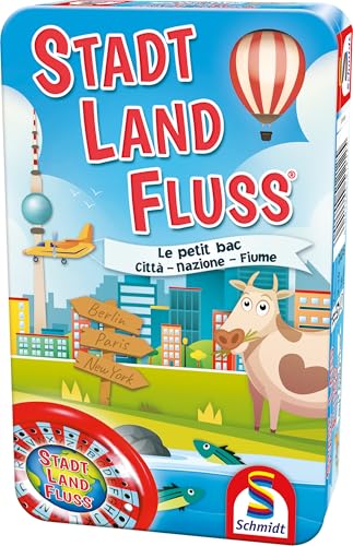 Schmidt Spiele 51212 Stadt, Land Fluss, Reisespiel von Schmidt