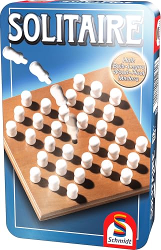 Schmidt Spiele 51231 Solitaire, Bring Mich mit Spiel in der Metalldose, meerkleurig von Schmidt