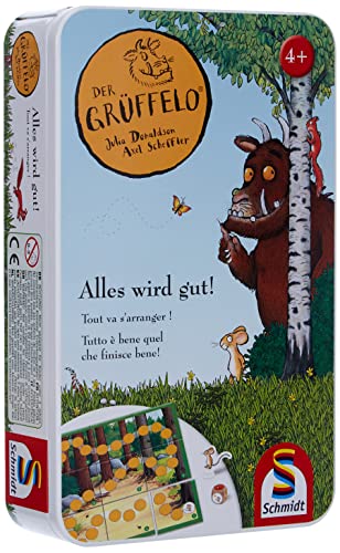 Schmidt Spiele 51276 Gruffalo Grüffelo, Alles Wird gut, Bring Mich mit Spiel in der Metalldose, Bunt von Schmidt