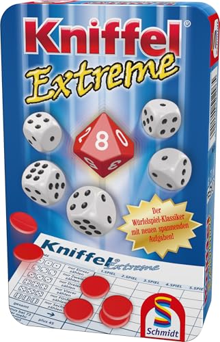 Schmidt Spiele 51296 Kniffel Extreme, Bring mich mit Spiel in Metalldose von Schmidt Spiele