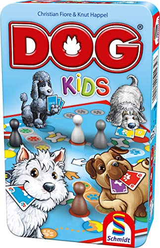 Schmidt Spiele 51432 Tier Dog Kids, Bring Mich mit Spiel in der Metalldose, Bunt von Schmidt Spiele