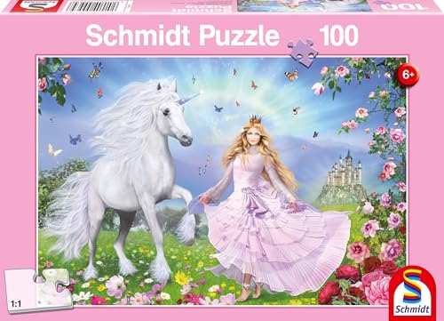 Schmidt Spiele 55565 - Prinzessin der Einhörner, 100 Teile Puzzle von Schmidt