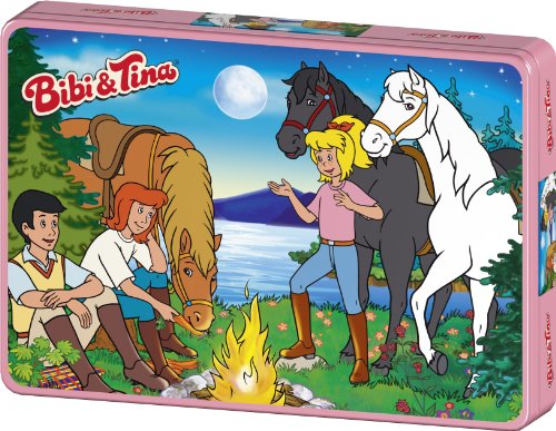 Schmidt Spiele 55580 - Bibi und Tina, Abenteuer, 100 Teile Puzzle, in Metalldose von Schmidt