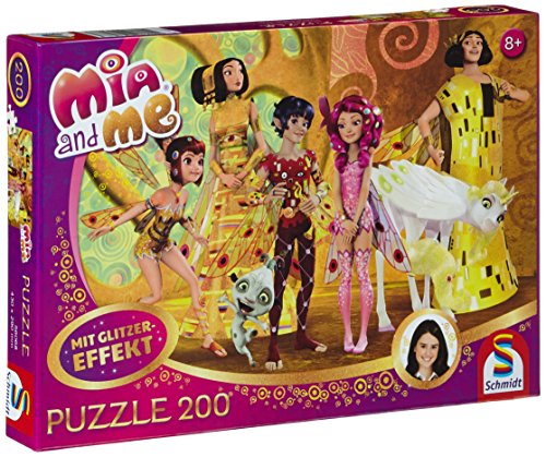 Schmidt Spiele 56068 - Mia and Me, Mia im Elfenpalast, 200 Teile Glitzerpuzzle von Schmidt Spiele