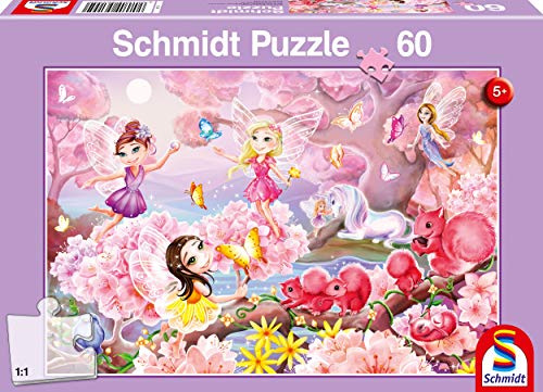 Schmidt Spiele 56155 - Feentanz, 60 Teile, Klassische Puzzle von Schmidt