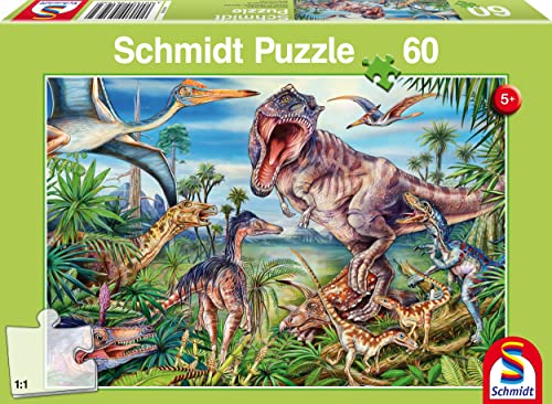 Schmidt Spiele 56193 Bei den Dinosauriern, 60 Teile Kinderpuzzle von Schmidt Spiele