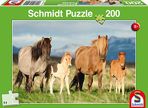 Schmidt Spiele 56199, Pferdefamilie, 200 Teile Kinderpuzzle von Schmidt