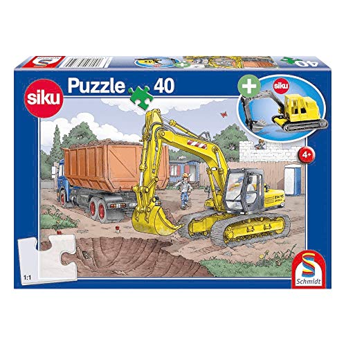 Schmidt CGS_56350 Digger Puzzle & Play Puzzle, Multicolor von Schmidt