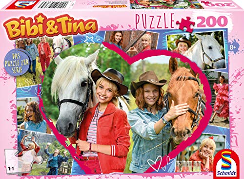 Schmidt Spiele 56365 Bibi Blocksberg/Bibi & Tina, Pferdefreundschaft, 200 Teile Kinderpuzzle zur TV Serie, Bunt von Schmidt