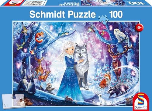 Schmidt Spiele 56386 Prinzessin im Winterwald, 100 Teile Kinderpuzzle, Mehrfarbig von Schmidt