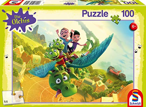 Schmidt Spiele 56390 Olchis, Auf nach Schmuddelfing, 100 Teile Kinderpuzzle, Bunt von Schmidt