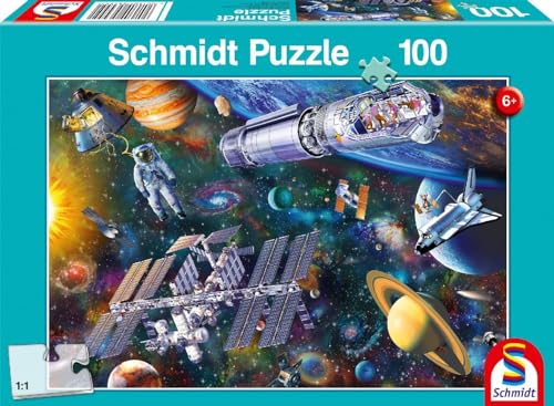 Weltraumspaß: Kinderpuzzle Standard 100 Teile von Schmidt