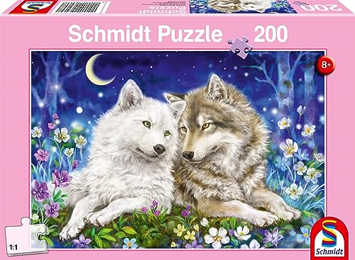 Schmidt Spiele 56469 Kuschelige Wolfsfreunde, 200 Teile Kinderpuzzle von Schmidt