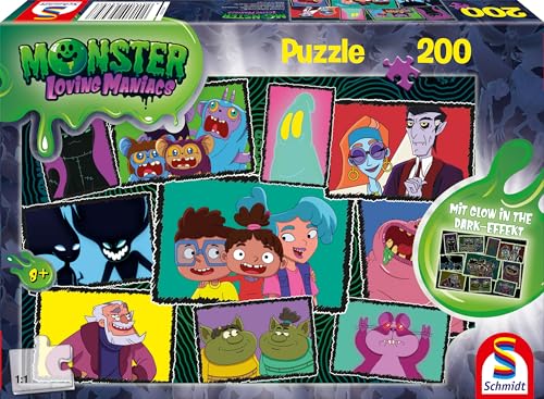 Schmidt Spiele 56479 Monster Loving Maniacs, Bildergalerie, 200 Teile Kinderpuzzle, bunt von Schmidt Spiele