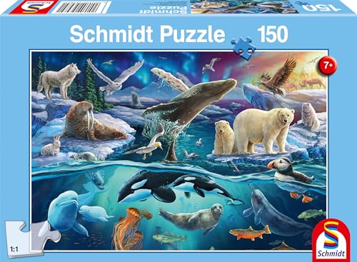 Schmidt Spiele 56484 Tiere in der Arktis, 150 Teile Kinderpuzzle von Schmidt