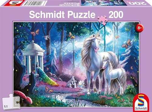 Schmidt Spiele 56486 Einhornstute mit Fohlen, 200 Teile Kinderpuzzle, bunt von Schmidt