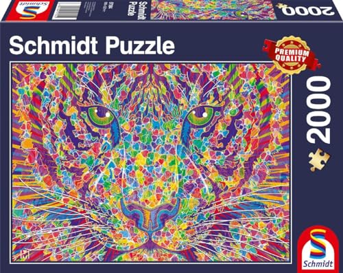 Schmidt Spiele 57394 Wild at Heart, Tiger, 2000 Teile Puzzle, Normal von Schmidt Spiele