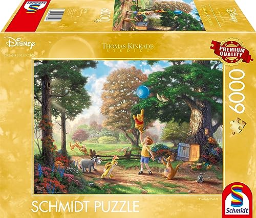 Schmidt Spiele 57399 Thomas Kinkade, Disney, Winnie The Pooh II, 6000 Teile Puzzle von Schmidt