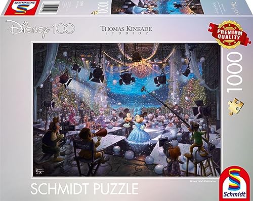 Schmidt Spiele 57595 Thomas Kinkade, Disney, 100 Jahre Sonderedition 1, Limited Edition, 1000 Teile Puzzle von Schmidt