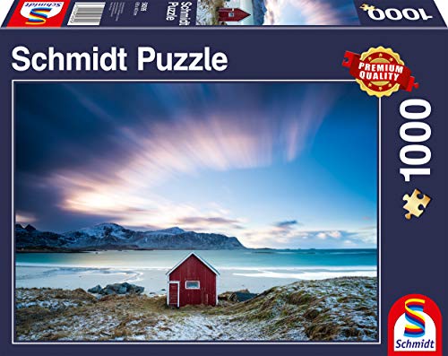 Schmidt Spiele 58395 Hütte an der Atlantikküste, 1.000 Teile Puzzle, Bunt von Schmidt